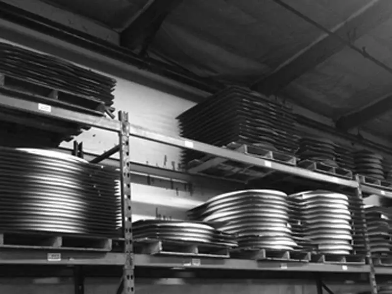 Rolls of PVC