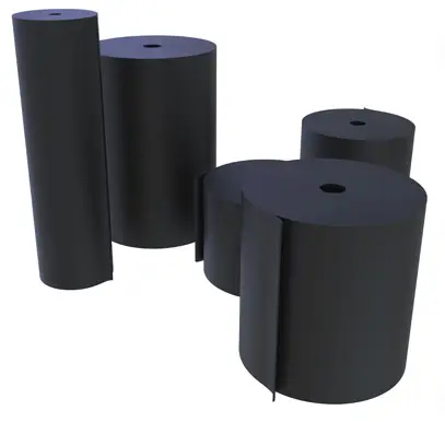 Roll of rubber sheet